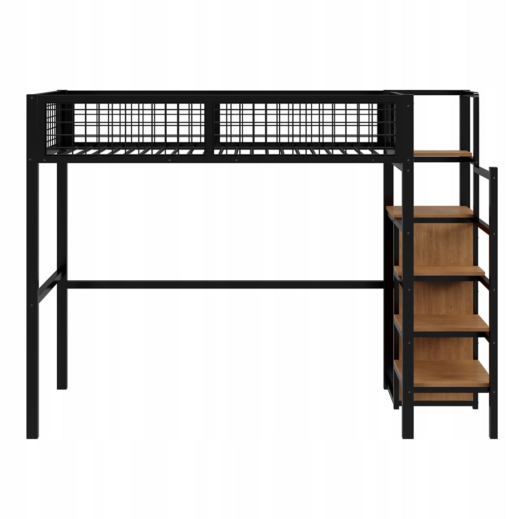 Letto a castello in metallo 90x200 cm - Xylo - Colore nero
