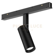 GFA1350HD- MODULO LED INCLINABILE REGOLABILE PER BINARIO DOPPIA ACCENSIONE AD INCASTRO MAGNETICO PER BINARIO 48V 2700K 602LM 8W D.3,4CM NERO DIMMERABILE