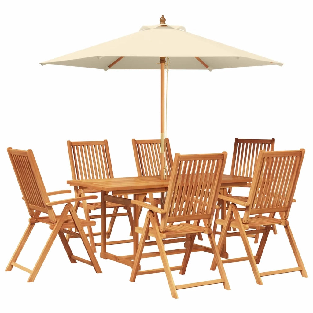 Set da pranzo da esterno con ombrellone 8 pz 3438537
