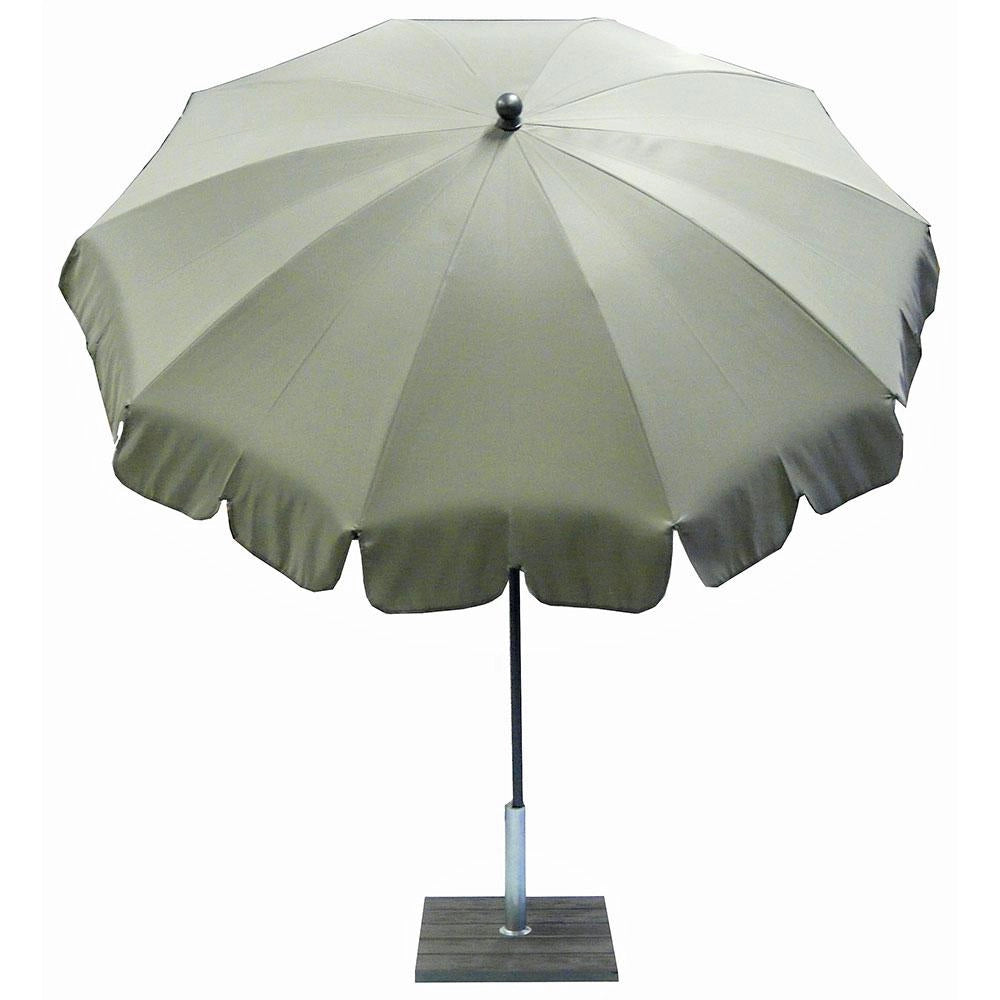 Ombrellone da Giardino Ø200 cm Palo Ø27 mm in Acciaio Maffei Allegro Tortora