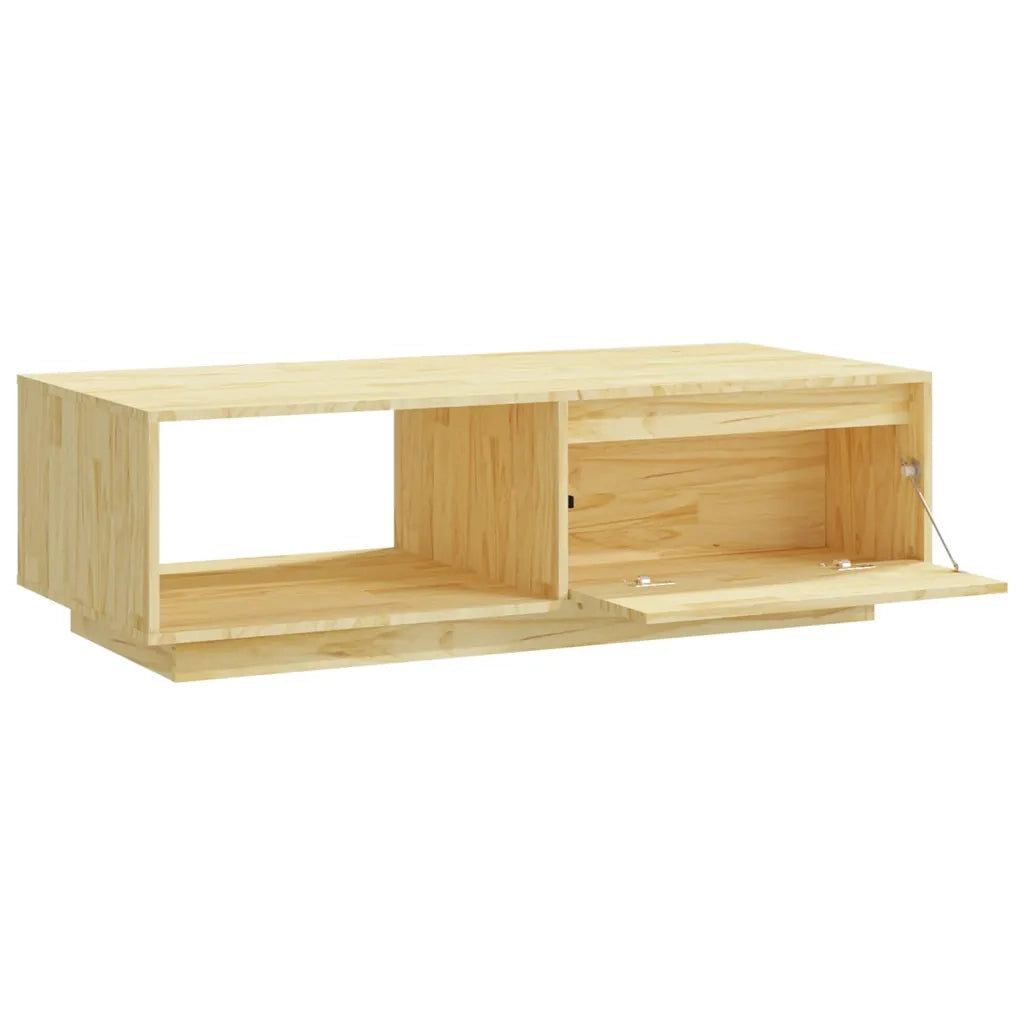 Tavolino da Salotto-Tavolino da soggiorno-Tavolo 110x50x33,5 cm in Legno Massello di Pino 560759