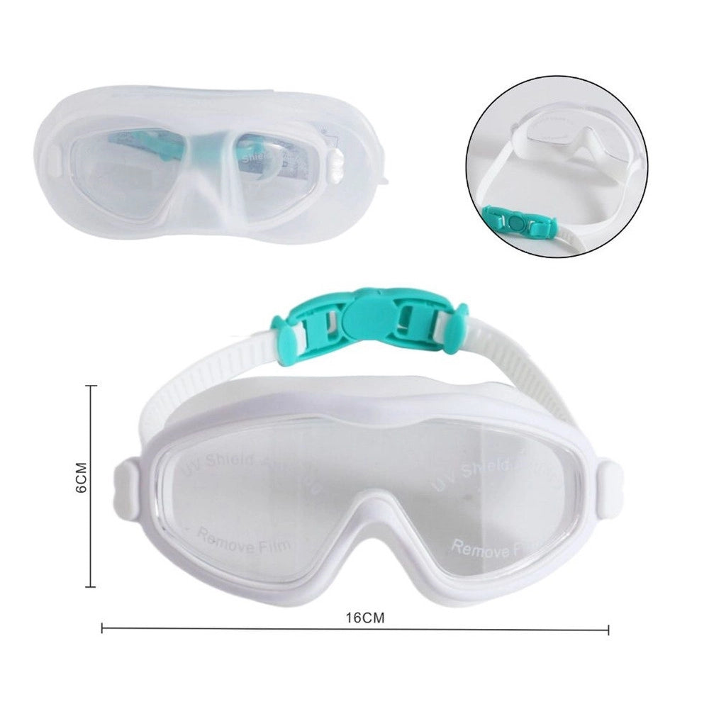 Trade Shop - Occhiali Maschera Nuoto Unisex Antiappannamento Impermeabili Con Fibbia Posteriore 618443 -