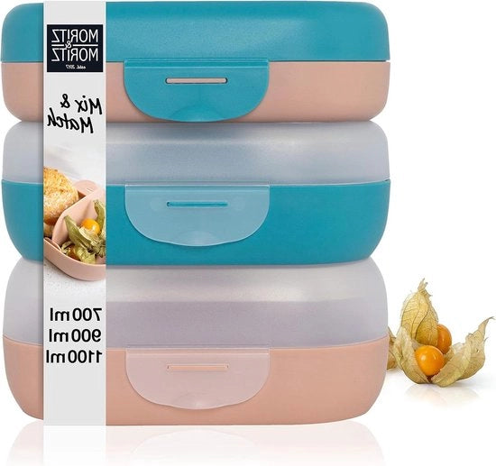 Scatola per snack per bambini con contenitori - Scatola per snack personalizzabile per bambini - Scatola per snack colorata per bambini - Scatola Bento per bambini