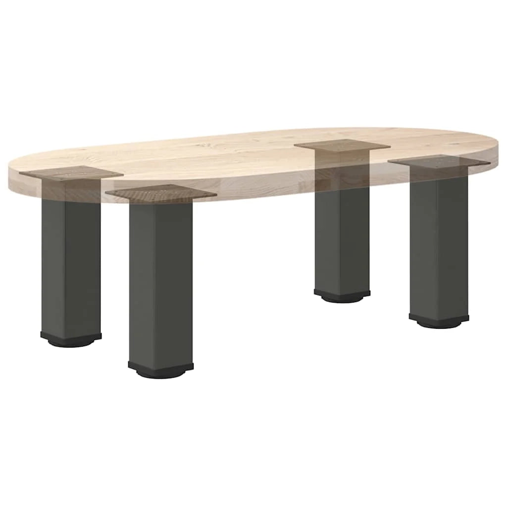 Set di 4 gambe regolabili per tavolino da caffè 30-32 cm moderne e pratiche in acciaio antracite 02_0056759