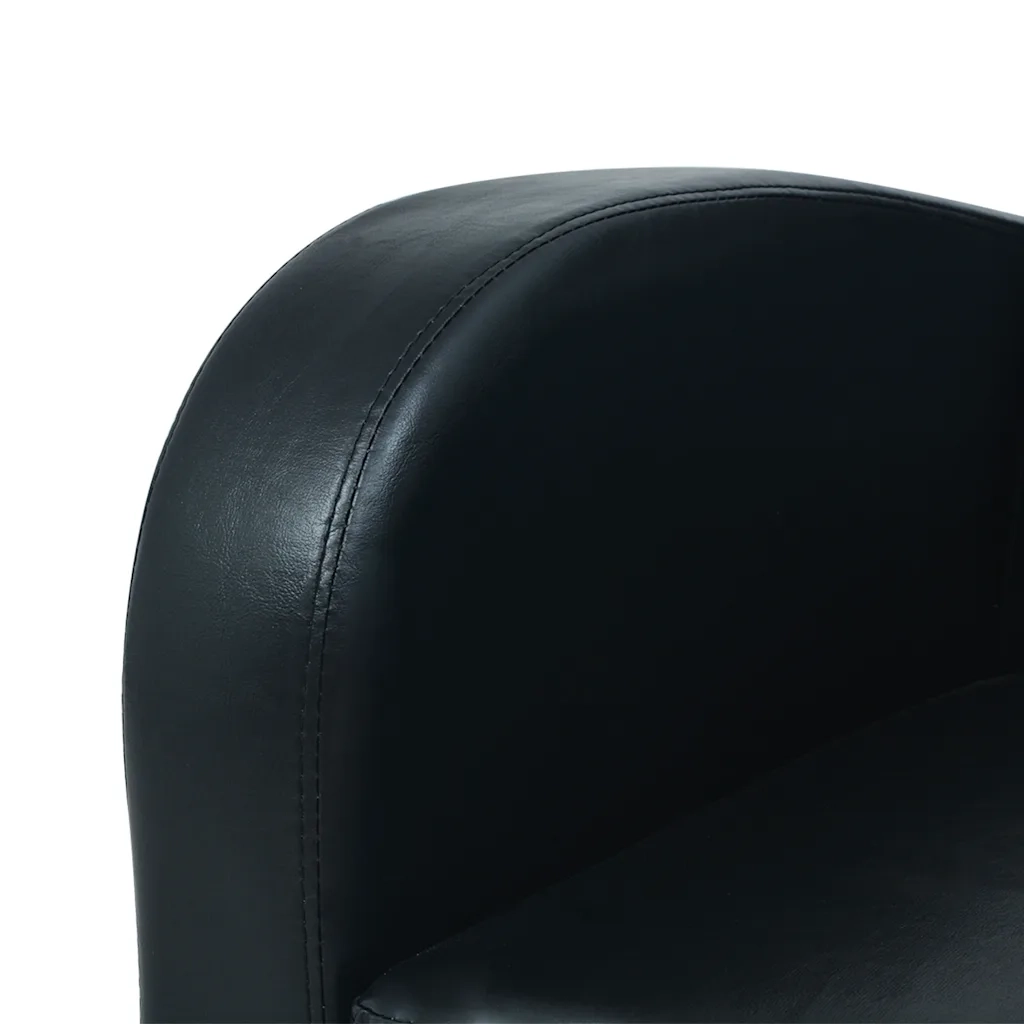 Divano | Divano da soggiorno | Sofa a 2 Posti in Pelle Artificiale Nero
