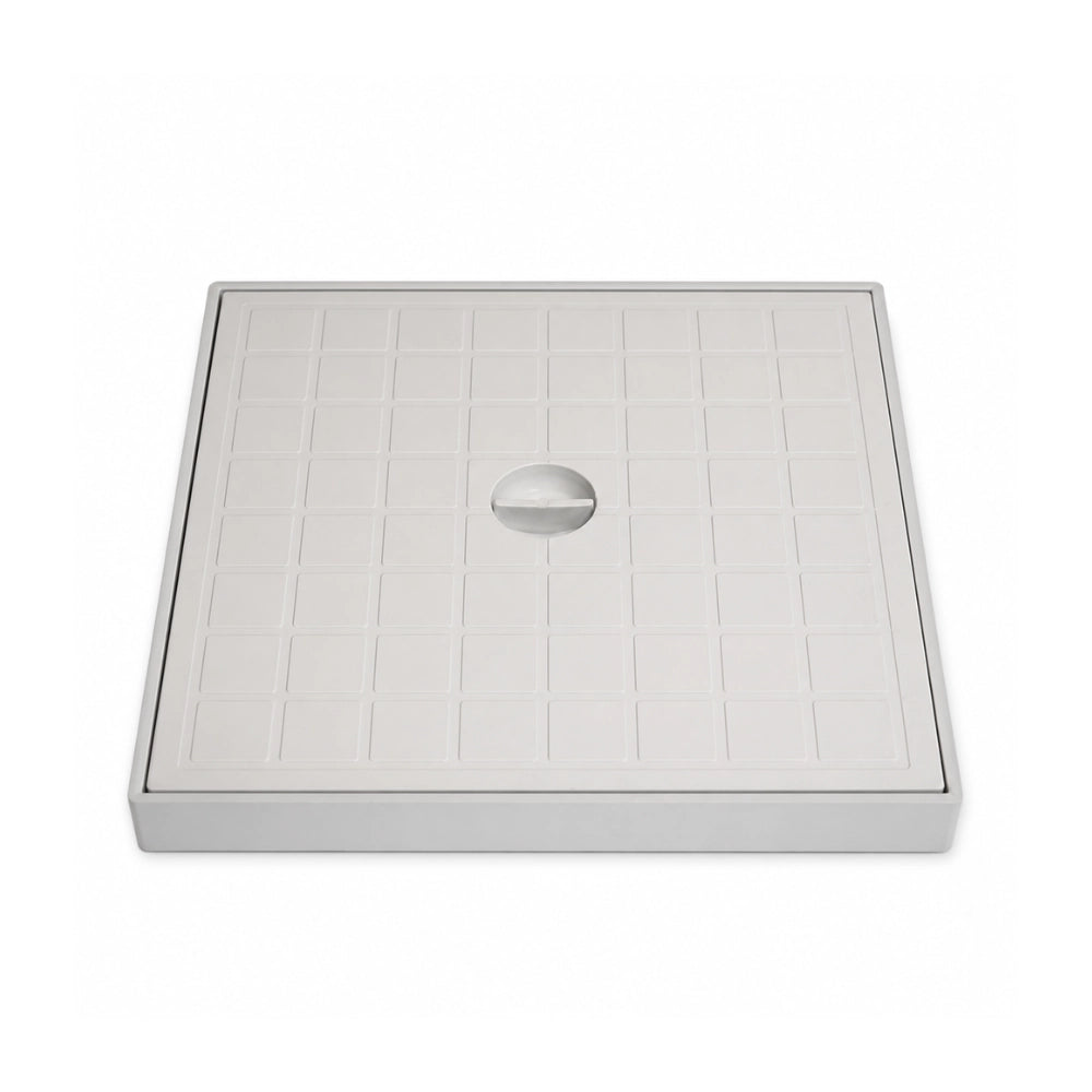 Fortunato pozzetto grigio per acqua piovana 300x300 mm con chiusino