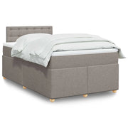 Giroletto a Molle con Materasso Tortora 120x190 cm in Tessuto 3286637
