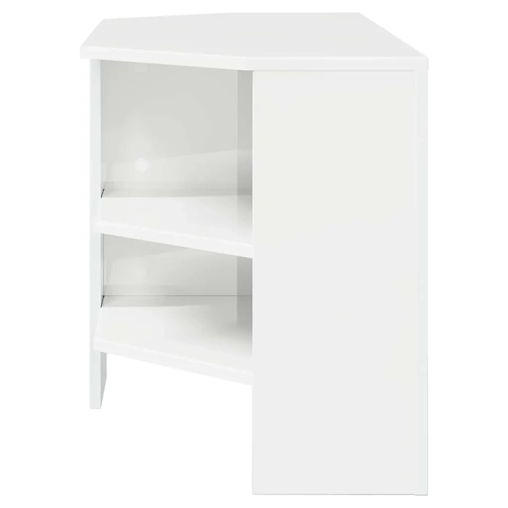 MobileTV | Armadietto TV | Mobile Porta TVAngolare Bianco ad Alto Lucido 102 x 40,5 x 45 cm