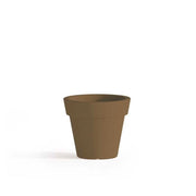 Vaso moderno di design Ø50 H44 in polimero bronzo resistente per interno ed esterno - Made in Italy - Monacis