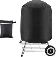 Barbecue a forma di pallina 57 cm impermeabile e resistente al vento, copertura per barbecue nero - Dimensioni 77 x 58 cm copertura per barbecue a forma rotonda