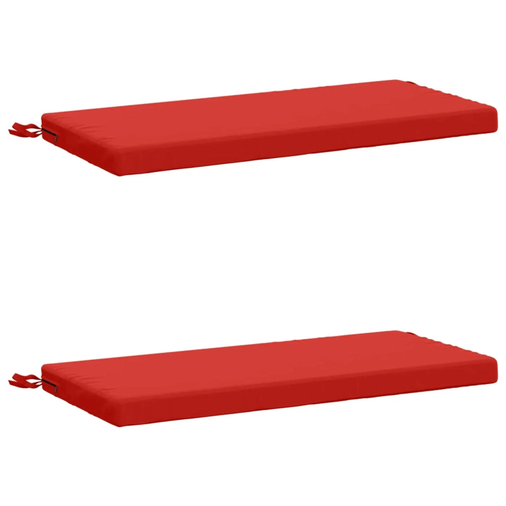 Cuscini per Panchina a 2 Pezzi SOEST 2 pz 100% Poliestere Rosso 948667