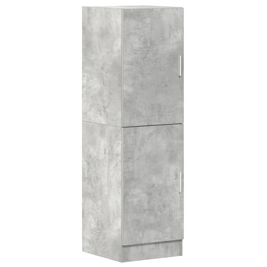 Set di Mobili da Cucina 3 pz-Credenza-Buffet Grigio Cemento in Truciolato
