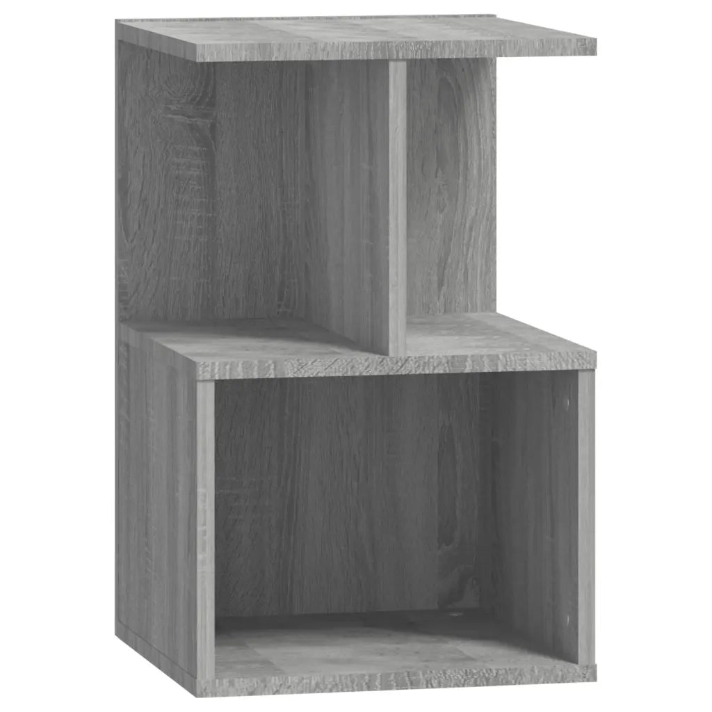 Comodino-Tavolino da notte Grigio Sonoma 35x35x55 cm in Legno Multistrato