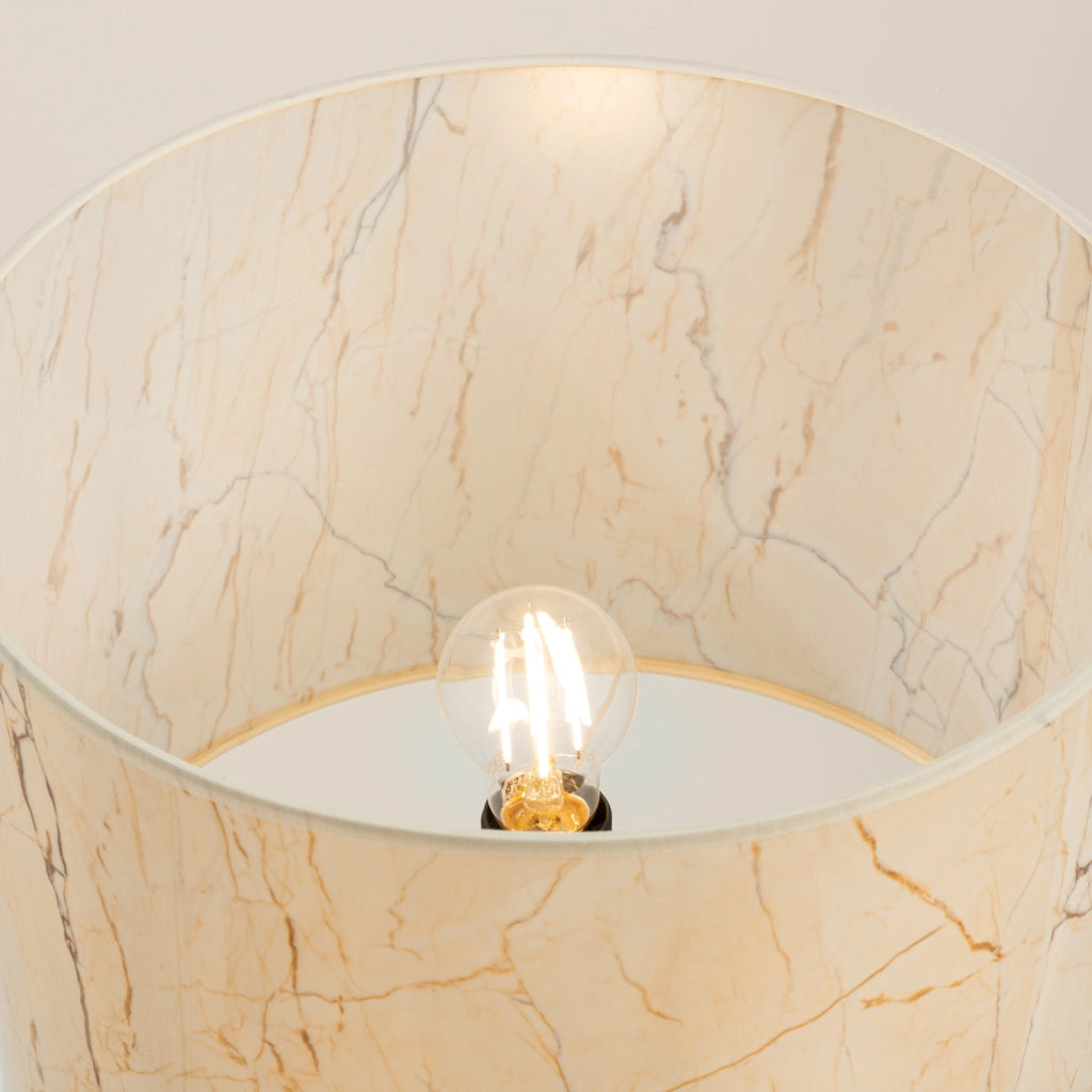 Lampada da terra PURELA treppiede marmo beige E27 Pure Lume
