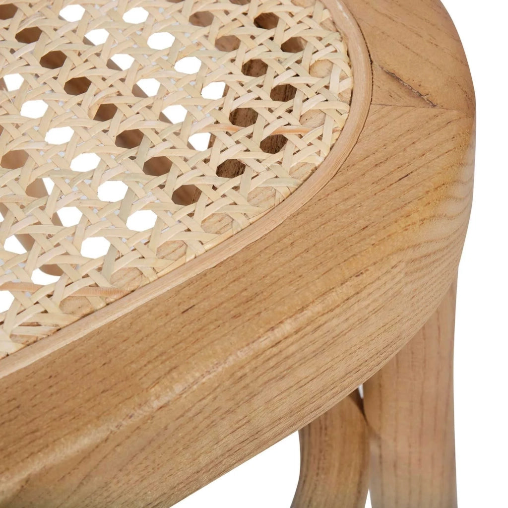 LÚZETE - SEDIA HANNAH LEGNO NATURALE RATTAN