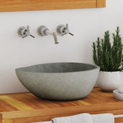 Lavandino in Pietra di Fiume Ovale (37-46)x(29-36) cm 242667