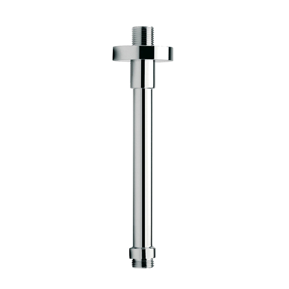 Set doccia braccio verticale tondo 30 cm e soffione 25cm cromo