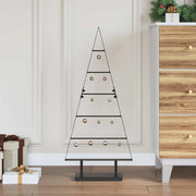 Albero di Natale in metallo con supporto Nero 90 cm Acciaio 42019170