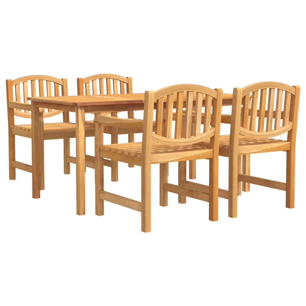 Set da Pranzo per Giardino 5 pz in Legno Massello di Teakcod mxl 93735