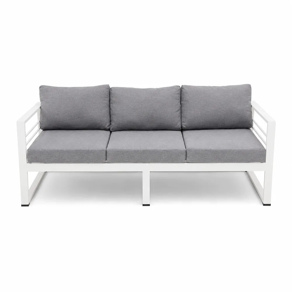 Divano Leros (3 posti) - Grigio/Bianco