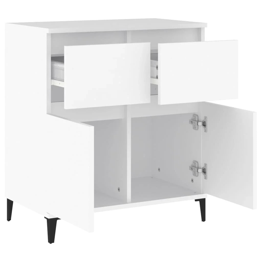 Buffet credenza cassettiera armadio mobile contenitore organizer per cucina soggiorno salotto 60 x 35 x 70 cm legno ingegnerizzato bianco 02_0030366