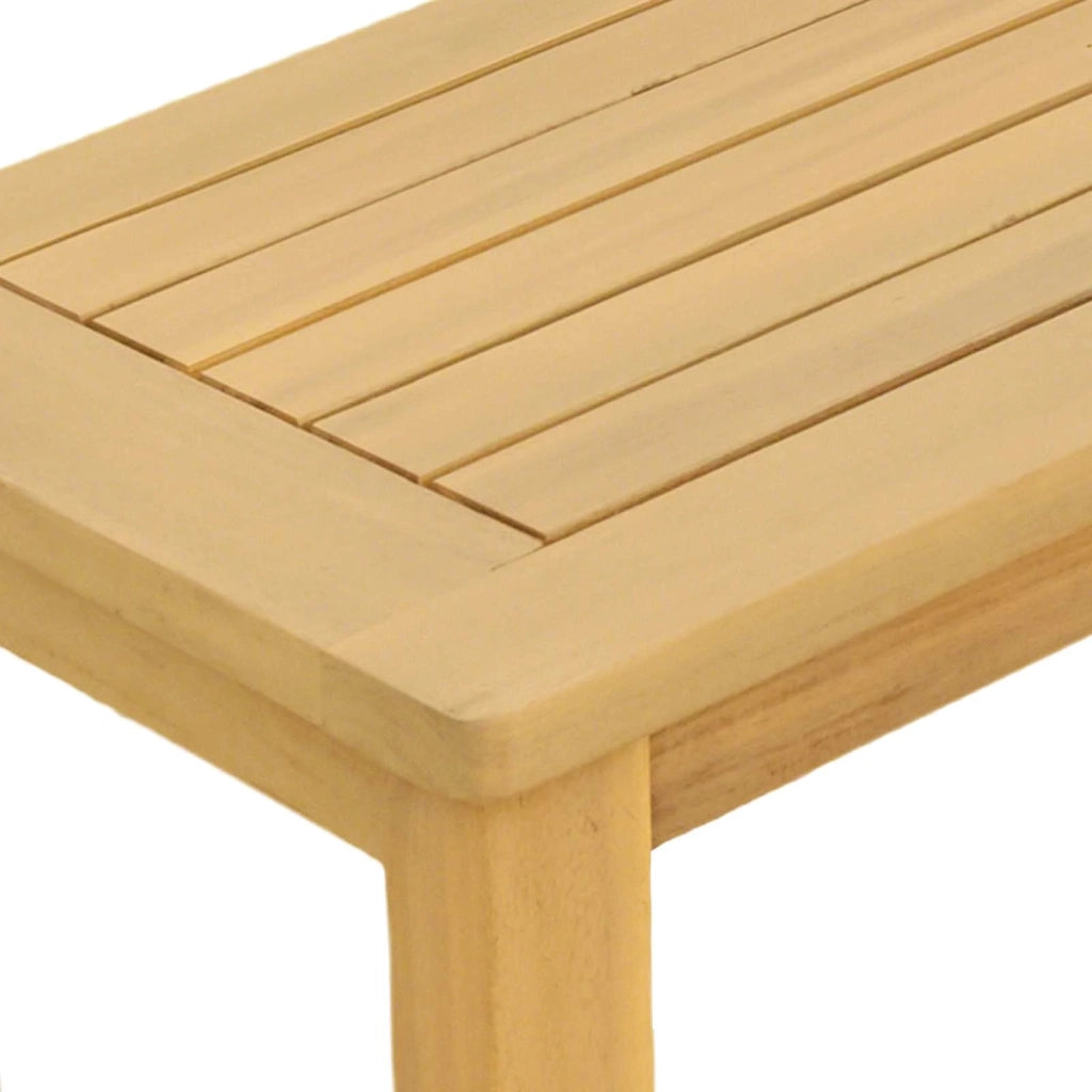 Tavolo consolle da giardino Acacia chiaro 80 x 35 x 75 cm 42026789