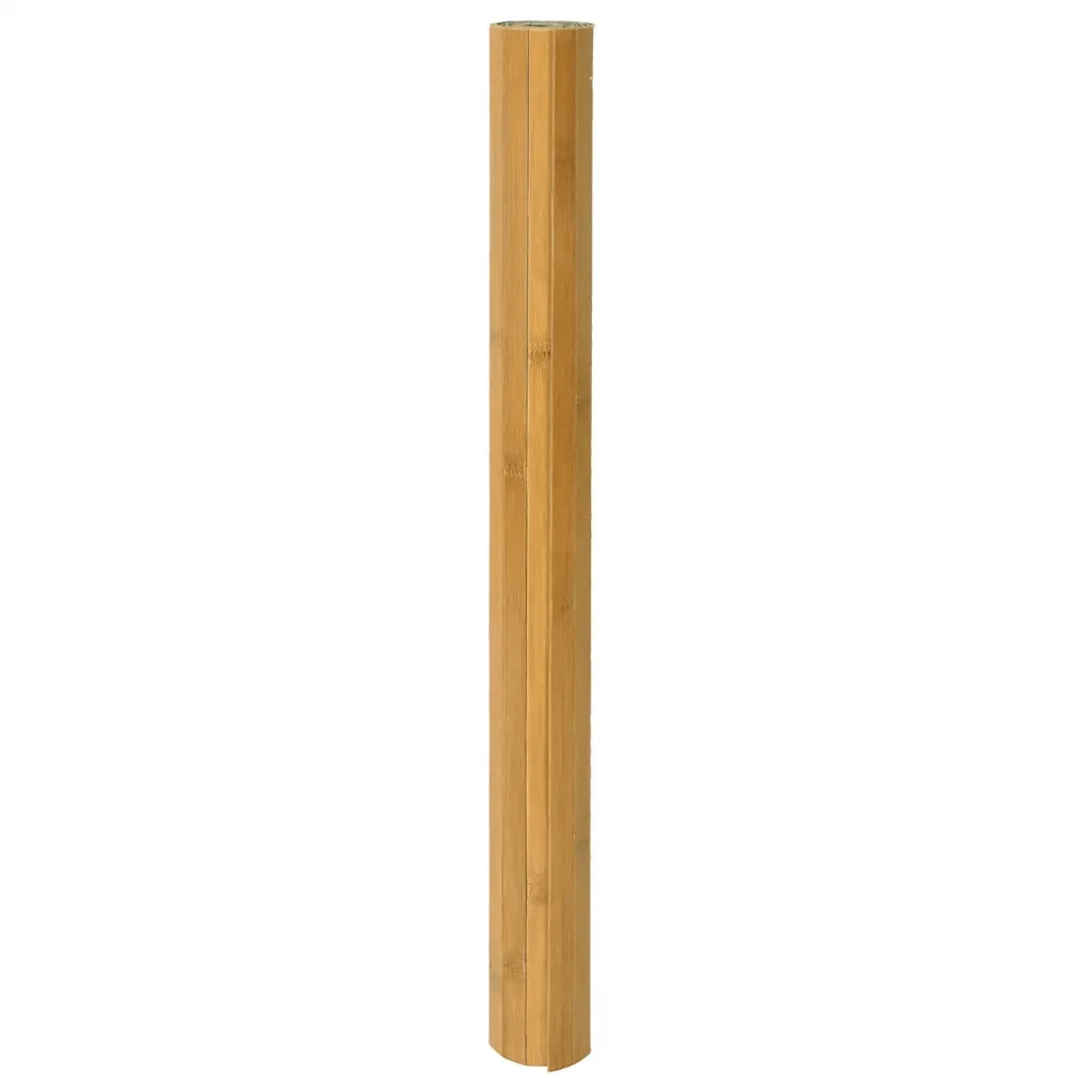 Tappeto Rettangolare Naturale 60x100 cm in Bambù 376709