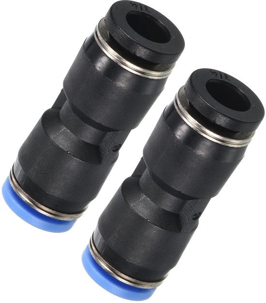 Flessi di Accoppiamento 1/4" a 6mm - 10 Pezzi - Connettore a Pressione - Tubo di Aria Pneumatico - Installazione Rapida - Materiale Duraturo - Connettore Rapido