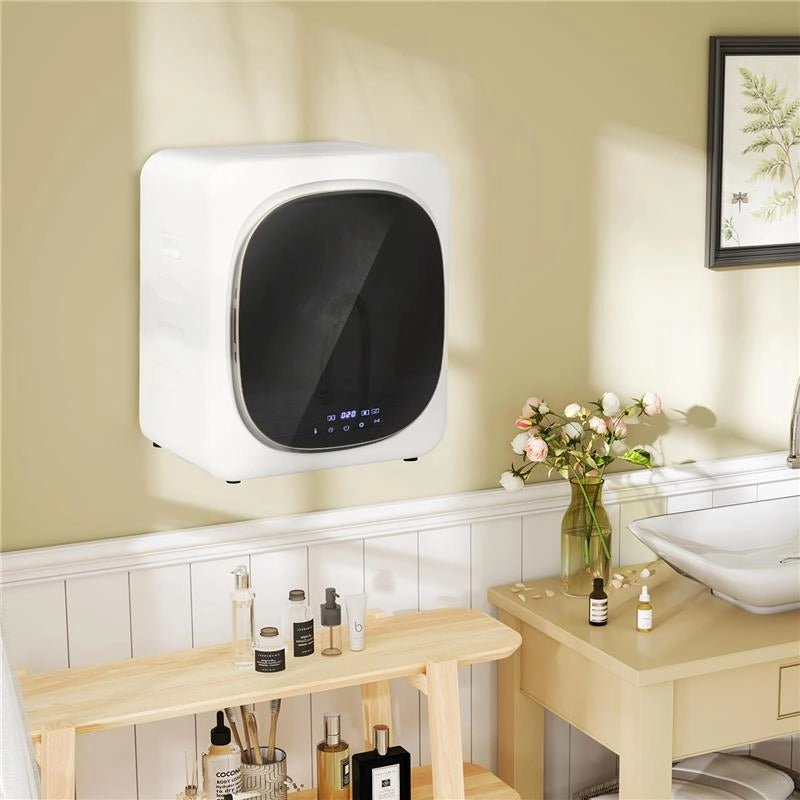 ASCIUGATRICE AD ARIA CARICO 4KG CON TIMER E PROGRAMMA SMART, IN ACCIAIO INOX E ABS, 48X40X56 CM, BIANCO