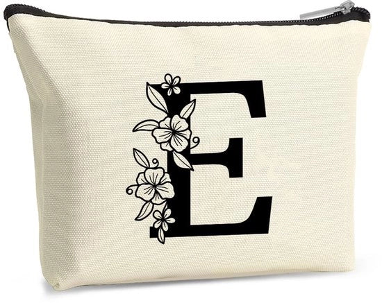 Tas di pelle personalizzata con lettere fiorite A-Z, tas per ragazze, donne, mamme, amiche, damigelle, borse per viaggio, regalo per donne