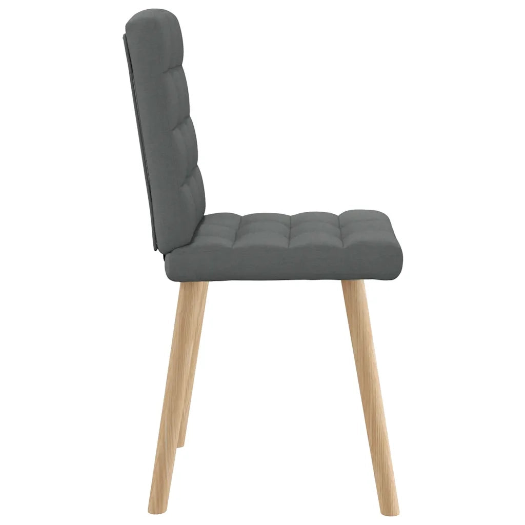 Sedie da Pranzo 6 pz Grigio Scuro in Tessuto 3315462