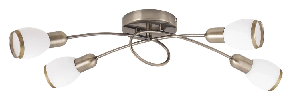 Plafoniera Rabalux Elite marrone 4xE14 Ø66cm metallo IP20
