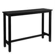 Bartafel con Supporto per Piedi - per Interno e Esterno - Tavolo Cucina, Tavolo Bistrot, Bartafel - 140x40x100 cm - Nero