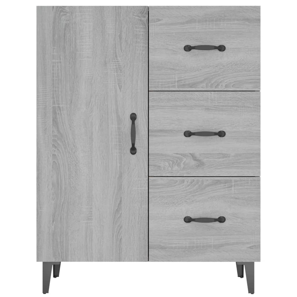 Buffet credenza cassettiera armadio mobile contenitore organizer cucina soggiorno salotto Sonoma 69,5 x 34 x 90 cm legno ingegnerizzato grigio 02_0036431