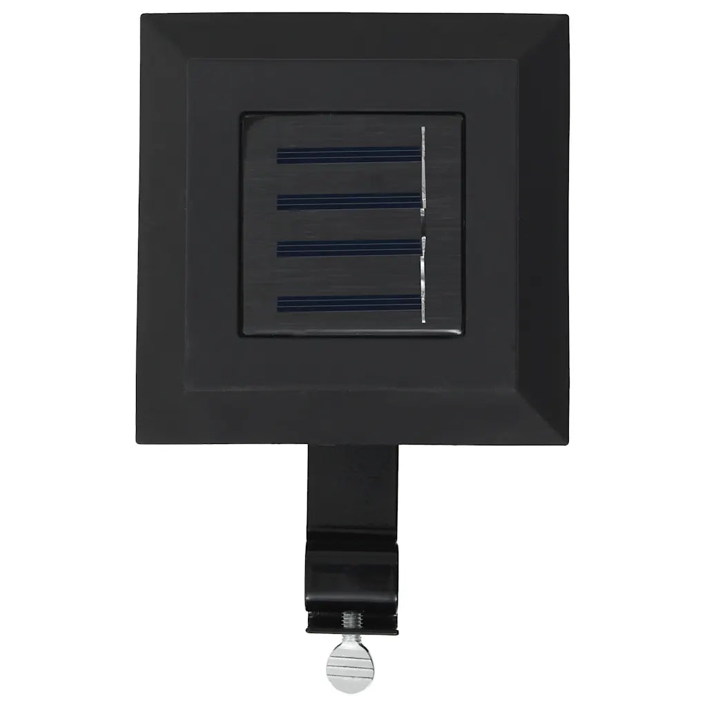 Lampade Solari da Esterno 12 pz LED Quadrate 12 cm Nere CFW3254018