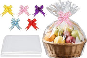 10 Veli di Cadeau Carta, Grande Carta Invasa Transparente per Natale, Frutta e Doni, 77 x 103 cm