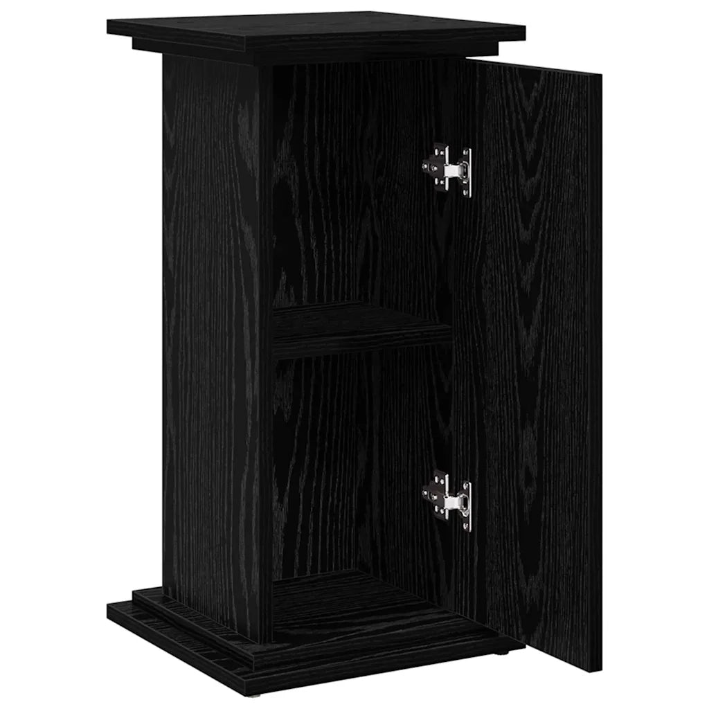 Supporto di esposizione con porta Rovere Nero 31 x 30 x 60 cm 869246