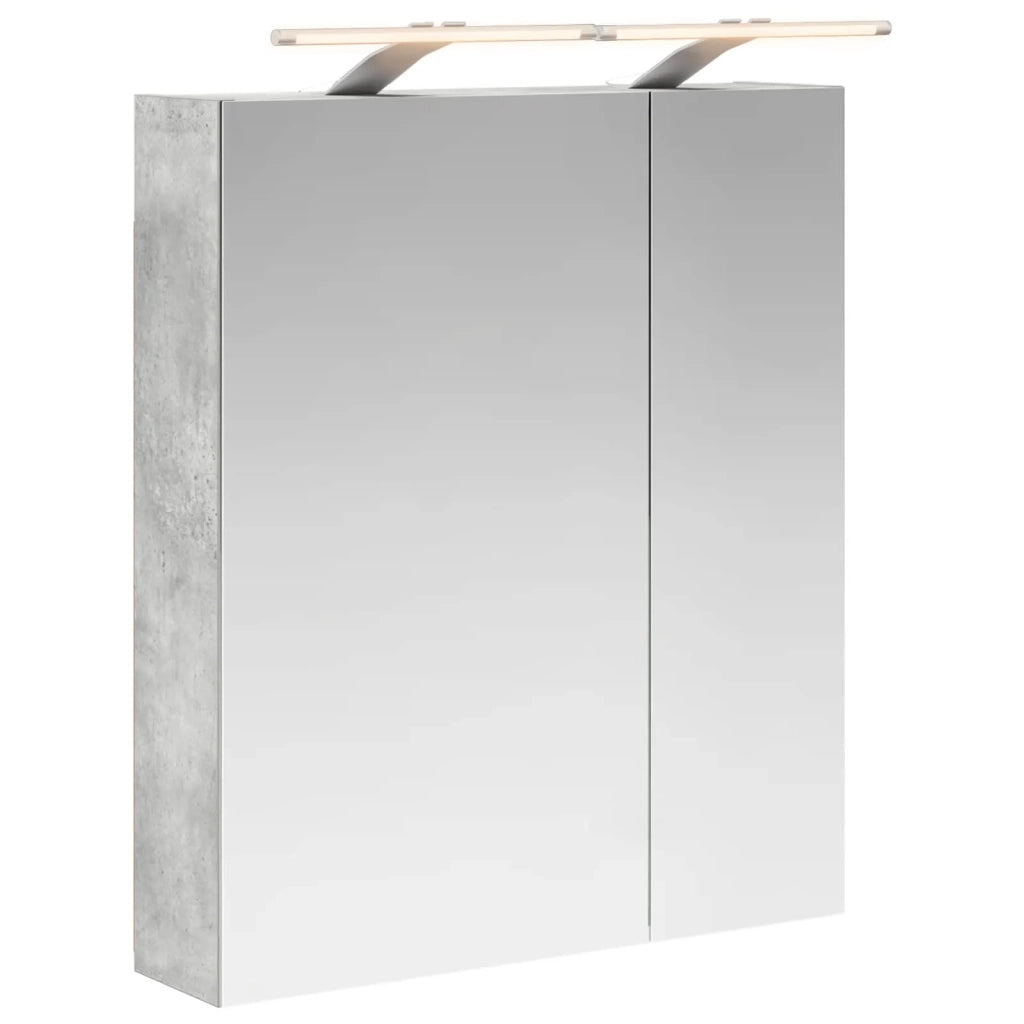 Mobiletto per specchio da bagno con lo scaffale Grigio cemento