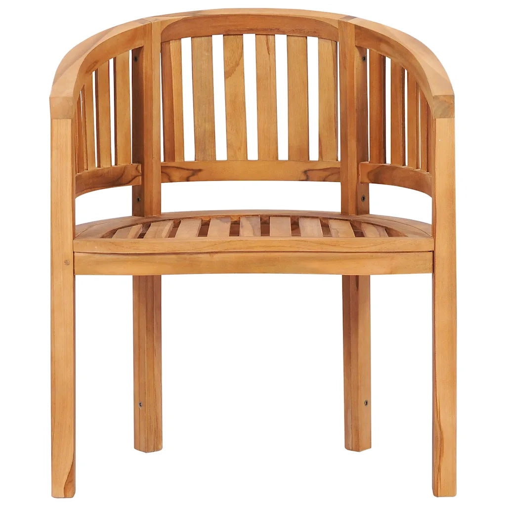 Sedia a Forma di Banana in Legno Massello di Teak