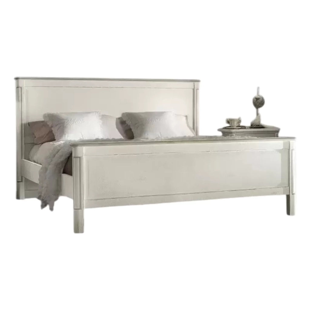 Letto matrimoniale arte povera shabby chic l.183 x p.214 x h.110 - Mobili 2G