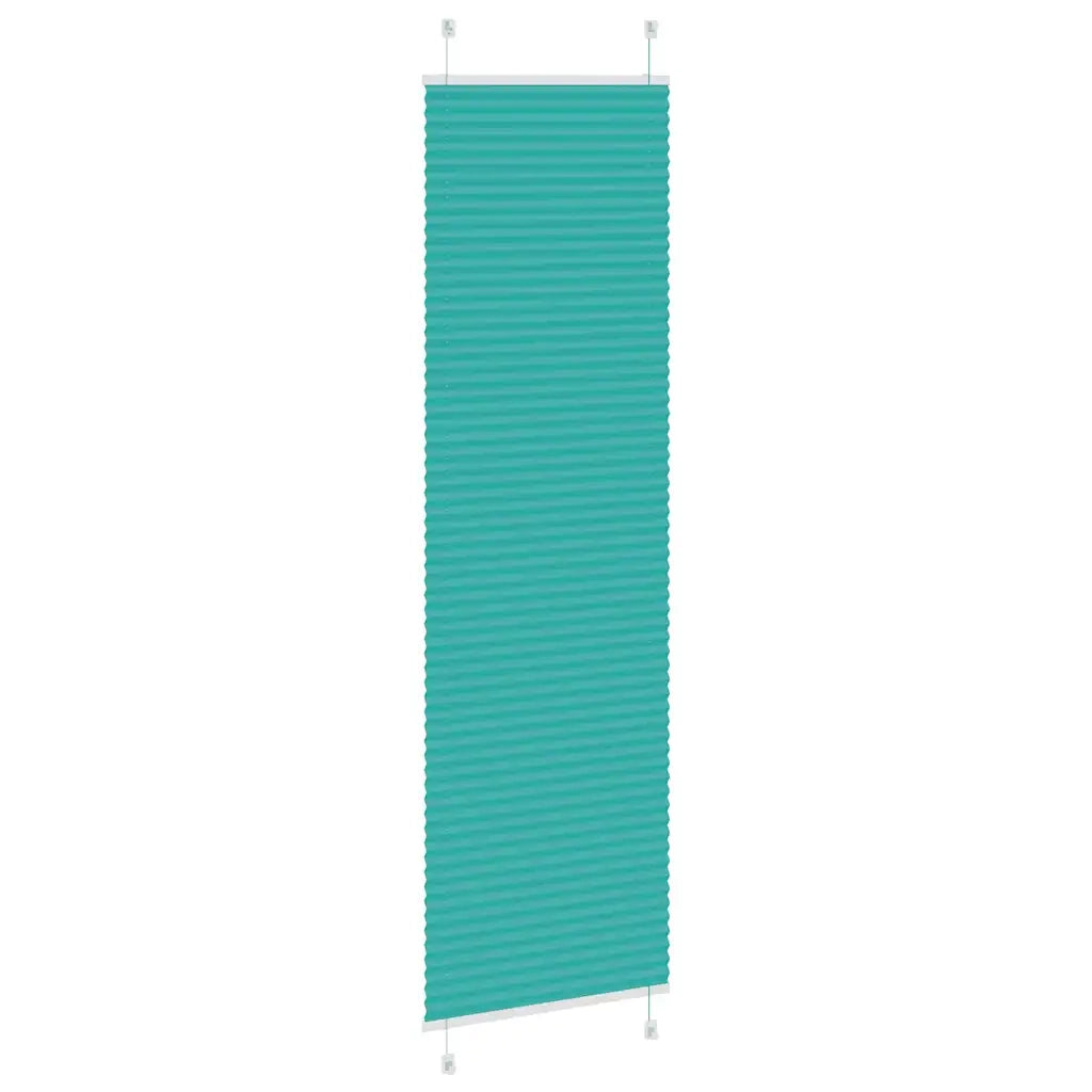 Tenda Plissettata Verde petrolio 60x200 cm Larghezza Tessuto 4015407