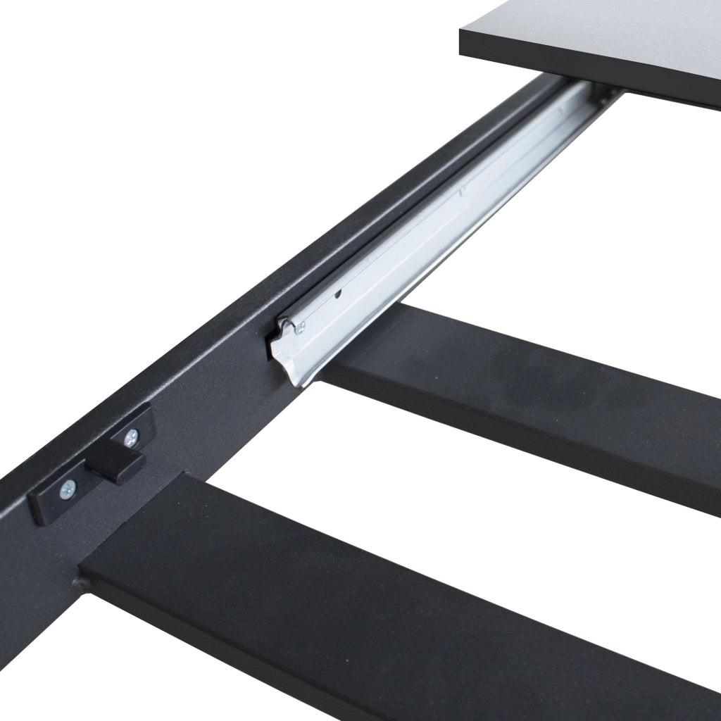 Tavolo Allungabile 160-220x90x74 cm Ganty piano Cemento bordo in tinta