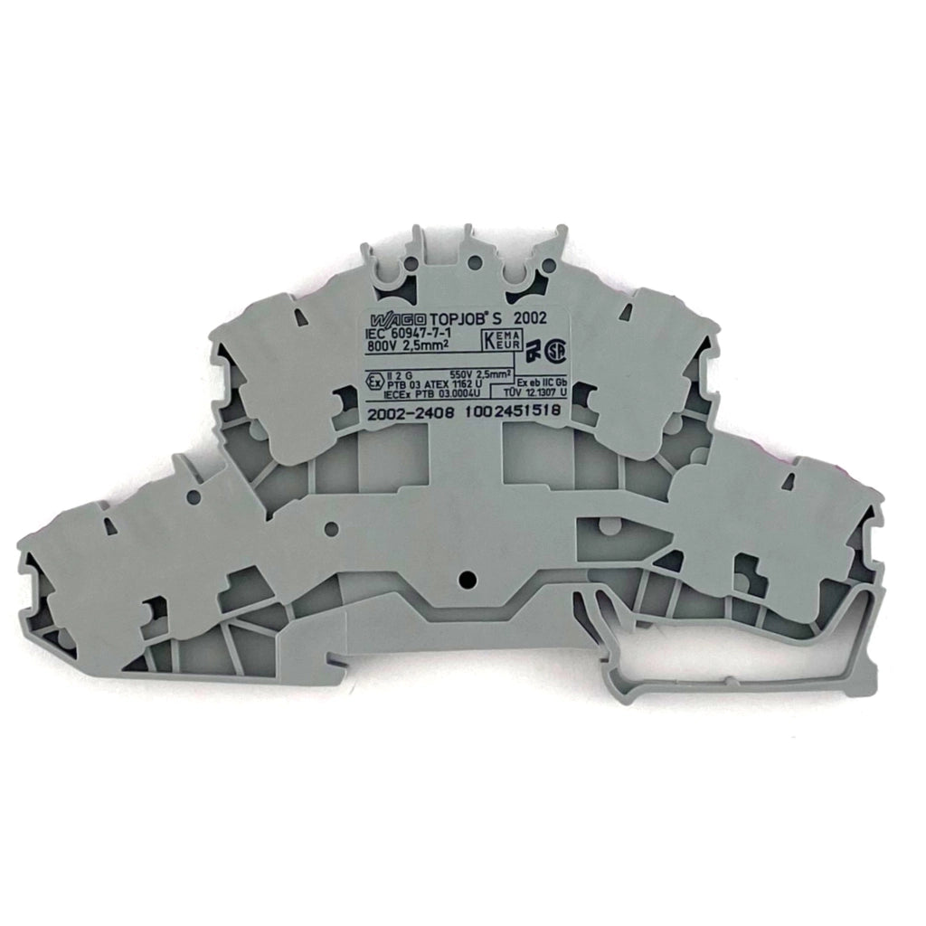 Morsetto distributore grigio 2,5mmq. Wago