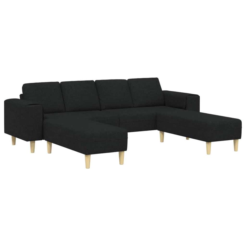 Divano per Soggiorno 3 pcs Nero Poliestere 3335114