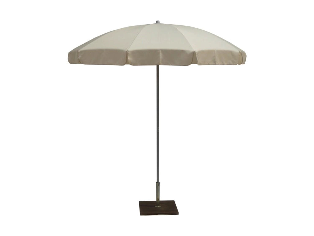 Ombrellone da Giardino Ø2,4 m Palo Ø33 mm in Acciaio Maffei Novara Ecru