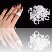 Trade Shop - Anello Inchiostro Plastica 100 Pezzi Anelli Divisore Tatoo Tatuaggio Tatuatore -