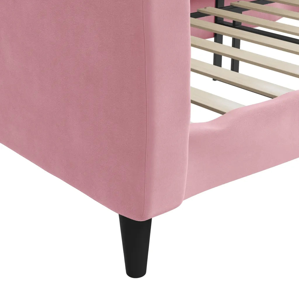 Letto da Giorno Rosa 80x200 cm in Velluto