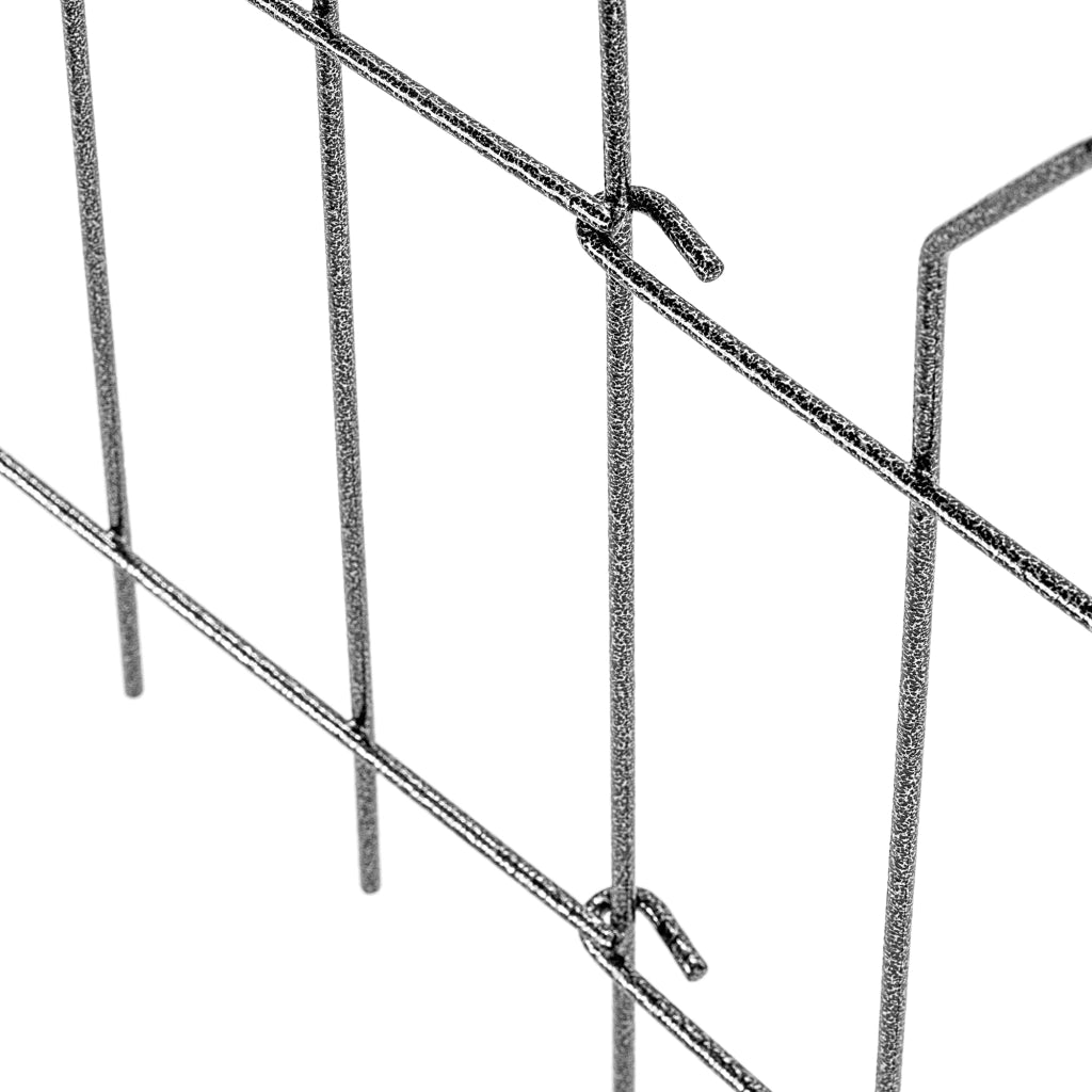 Recinzione da giardino in metallo KADAX, bordura a palizzata saldata, altezza 50 cm.