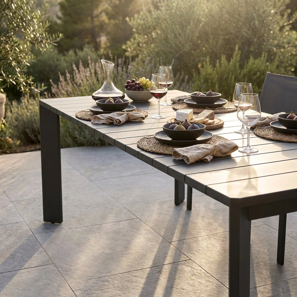 Tavolo allungabile da giardino in Alluminio 150/200x100 - UNA