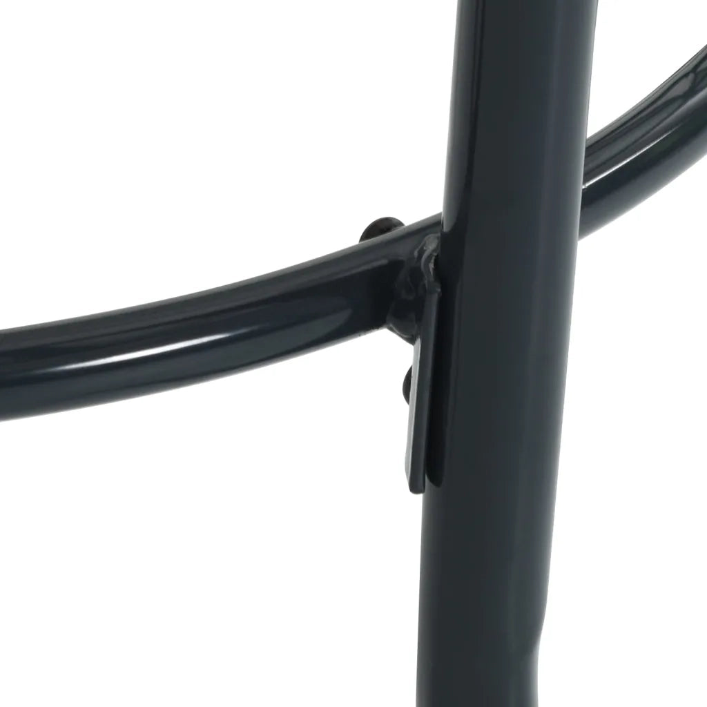 vidaXL Tavolo Patio Rotondo Antracite Ø110x72,5 cm Acciaio Verniciato